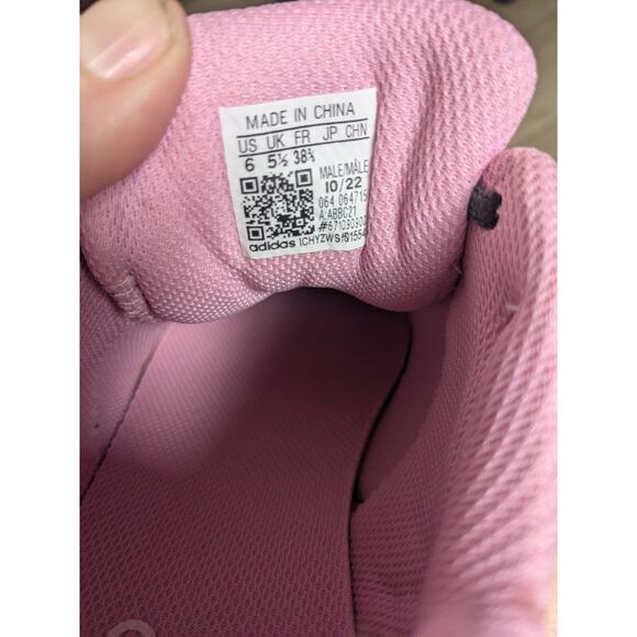 Adidas Rundown Baseball Molded Cleats Size 6 Gray Pink Low Profile Adult - Picture 7 of 7